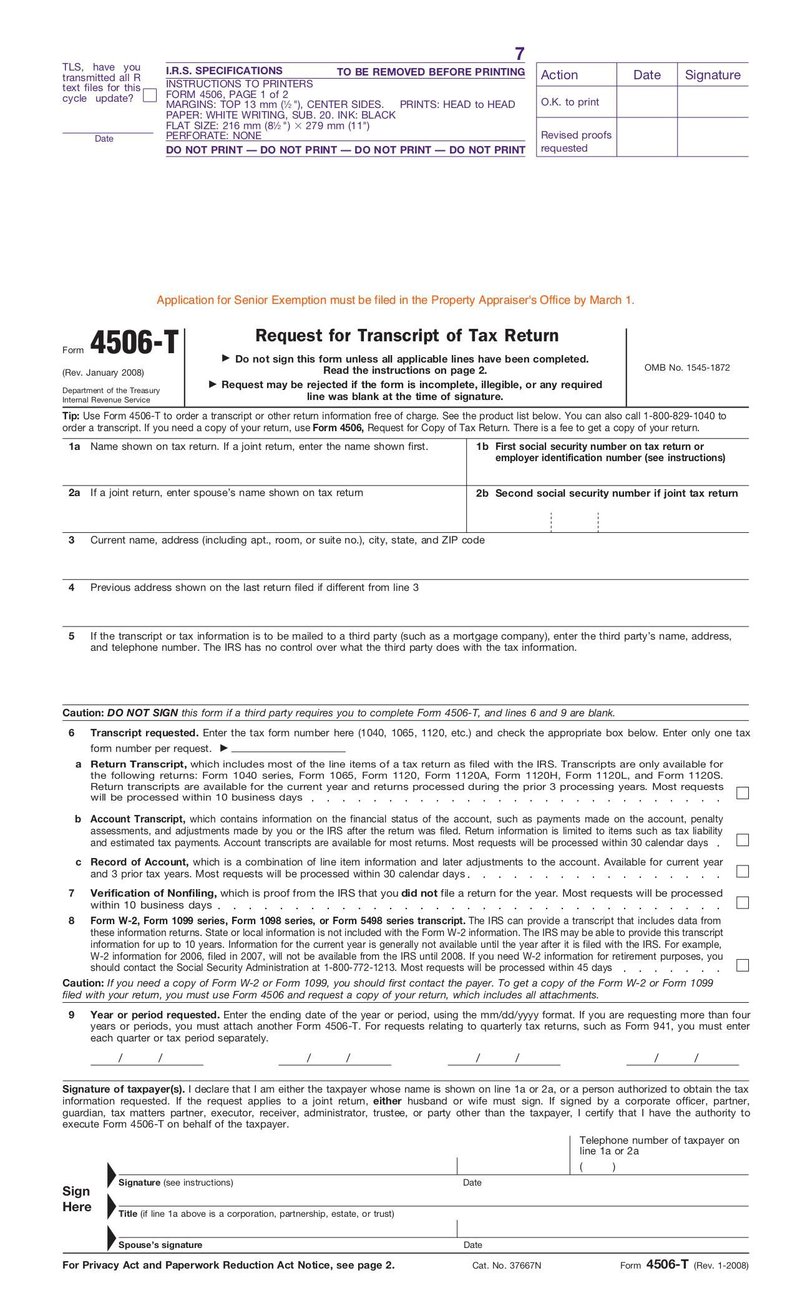 Large thumbnail of Tax Return Transcript Request - Nov 2021