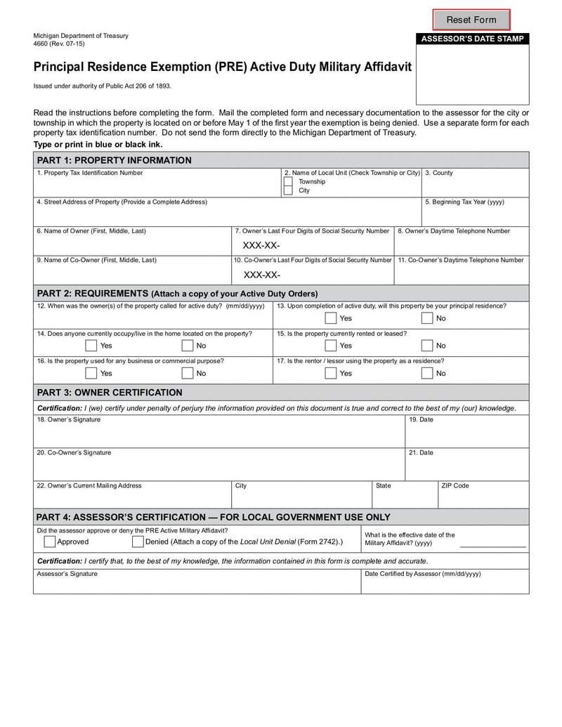 Large thumbnail of Form 4660 - Apr 2016