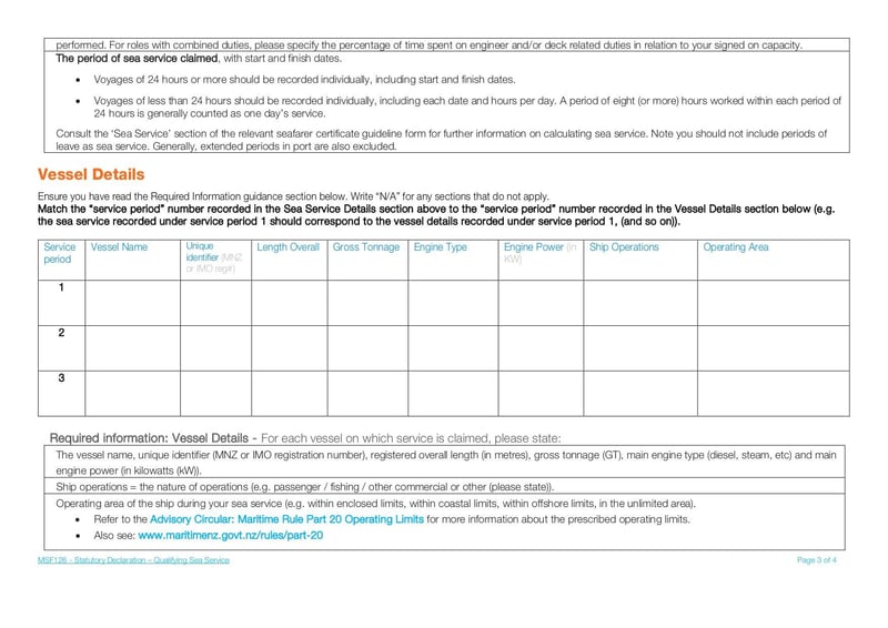 Large thumbnail of Statutory Declaration Qualifying Sea Service - Dec 2021