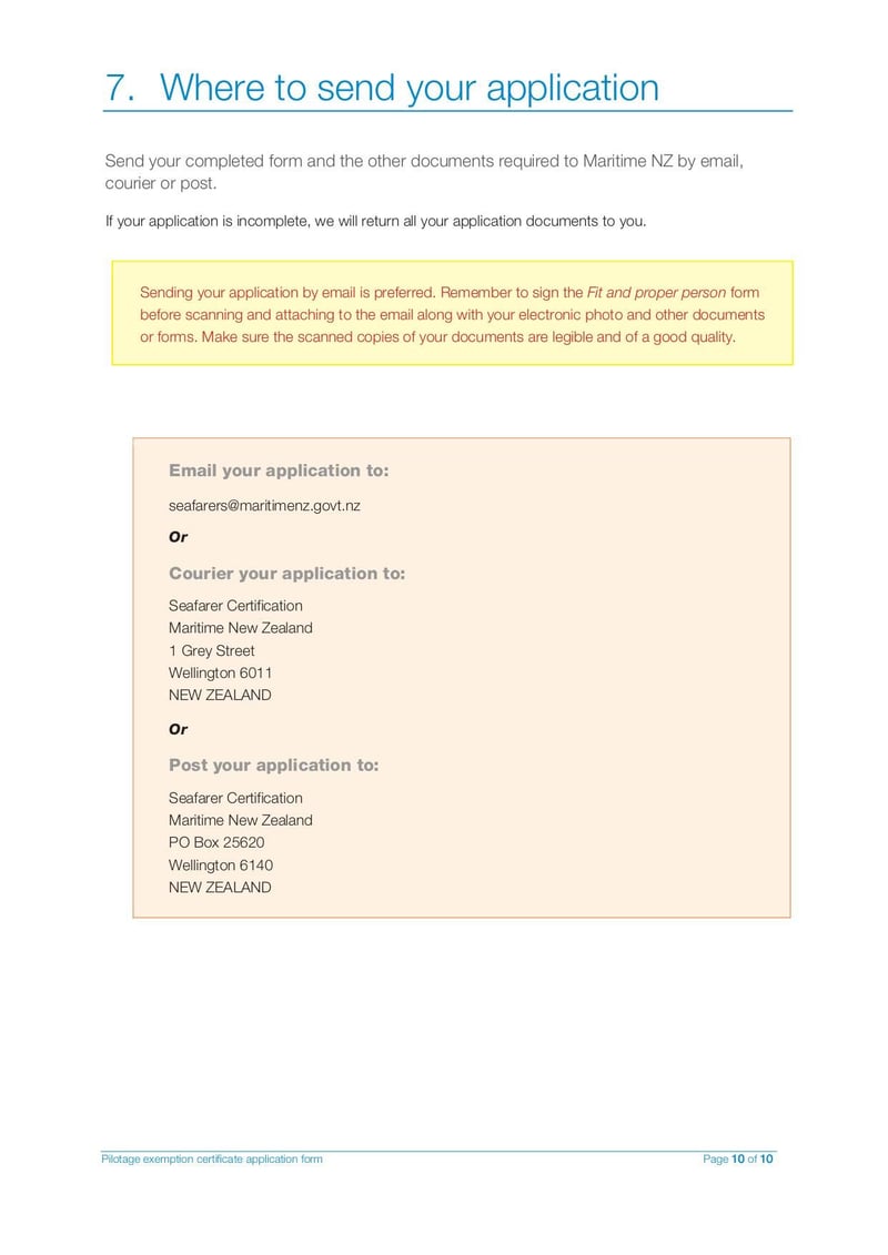 Large thumbnail of Pilot Exemption Certificate Application Form - Mar 2021