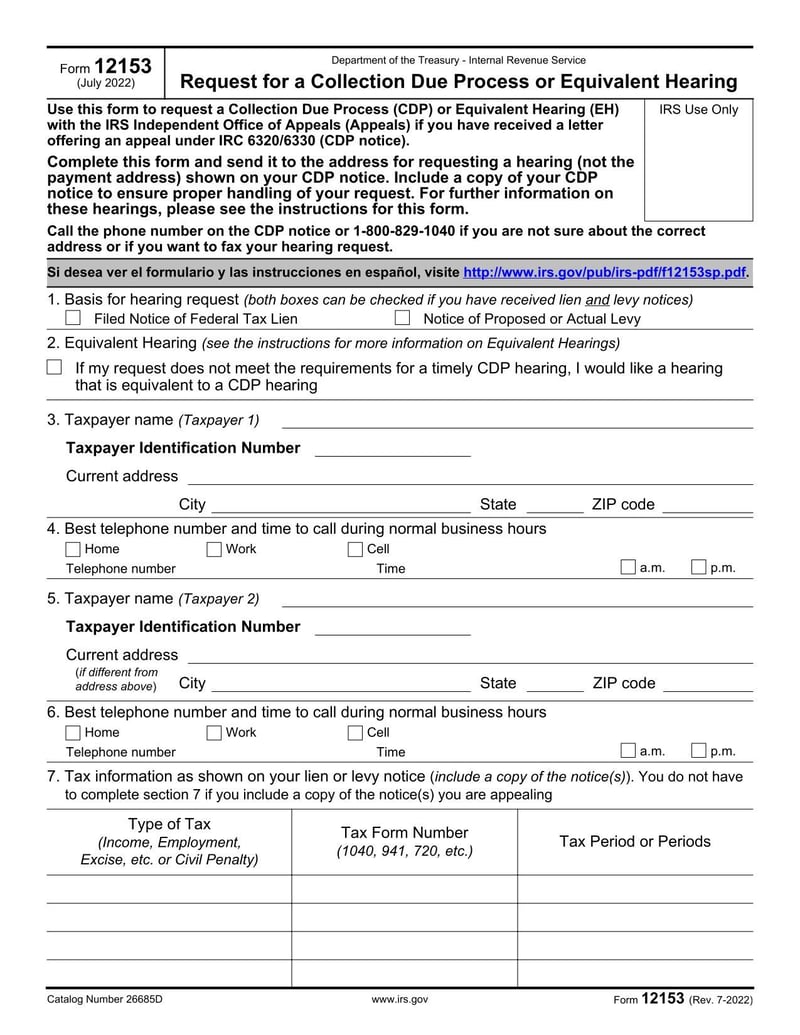 Form 12153 | Fill and sign online with Lumin