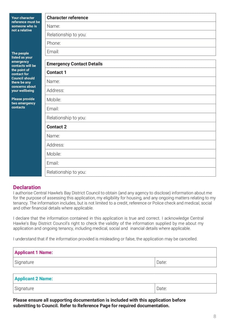 Large thumbnail of Retirement Home Application 2.0 Fillable Central Hawkes Bay - Apr 2021