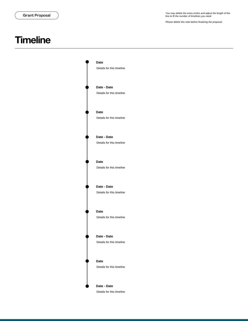 Grant Proposal for requesting funding by detailing project goals and budget