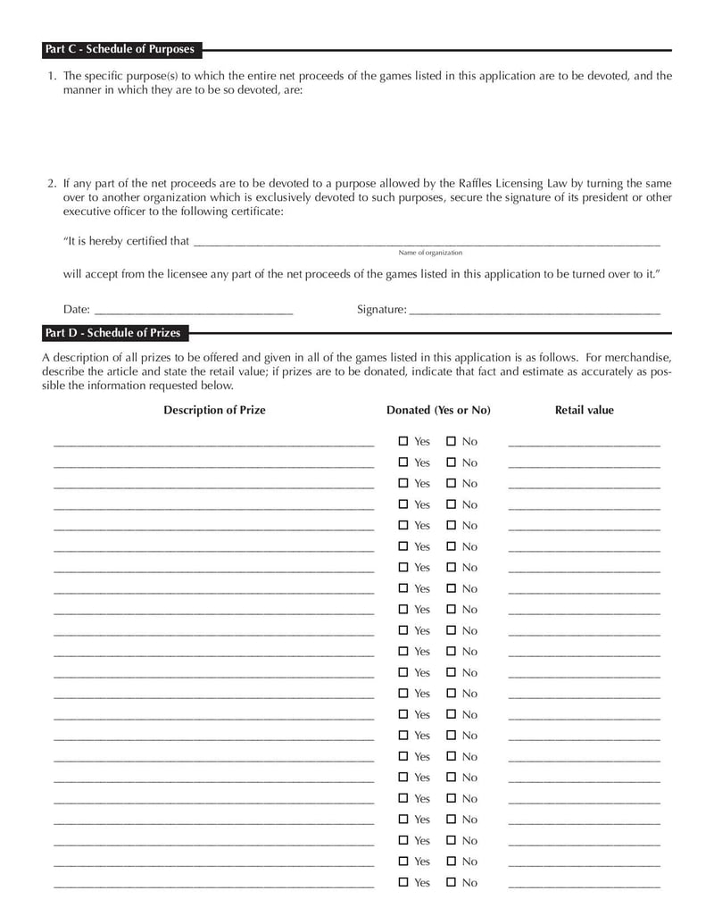 Thumbnail of Application for Raffle License - Jan 2019 - page 1