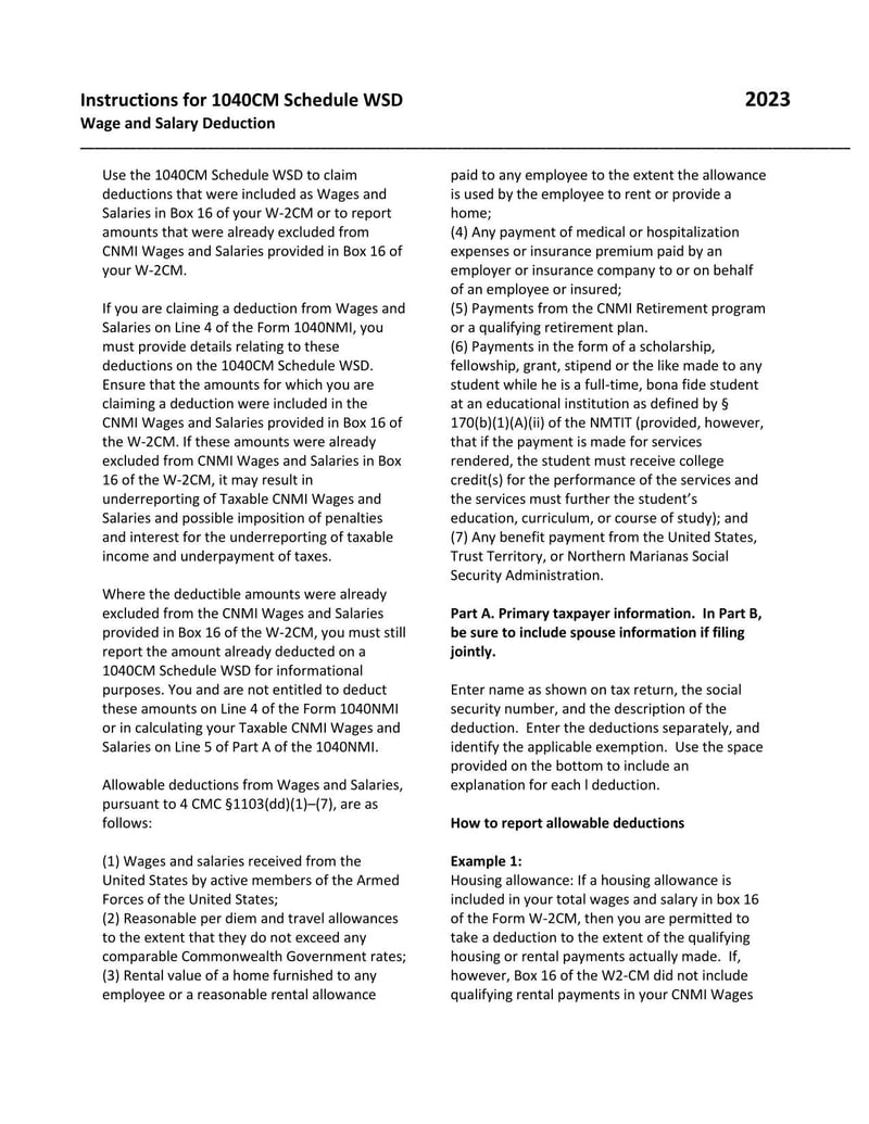 Large thumbnail of 1040 Schedule WSD - 2023