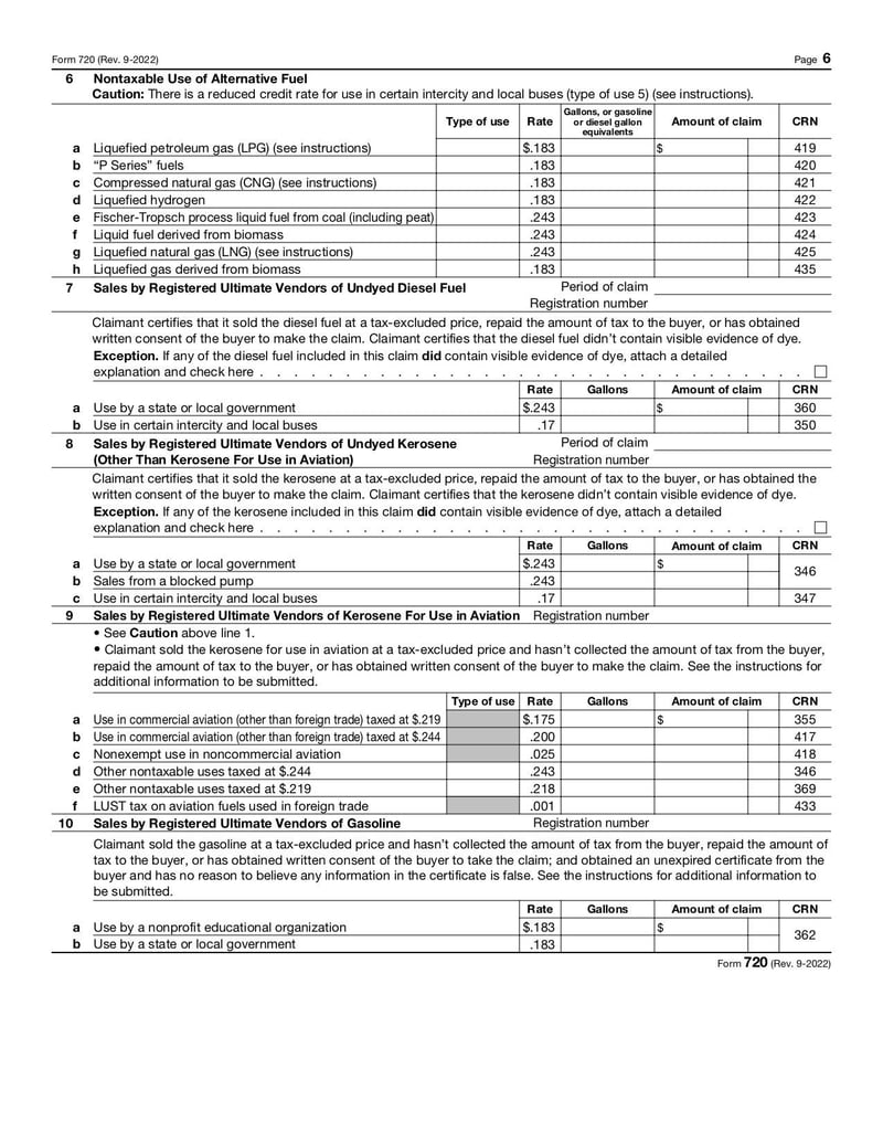 Large thumbnail of Form 720 - Sep 2022