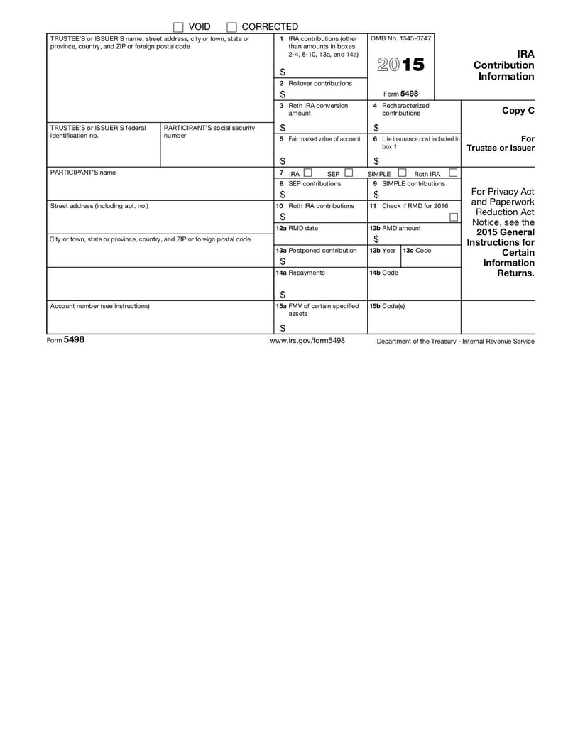 Large thumbnail of Form 5498 - Jan 2015