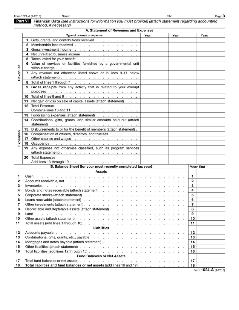 Large thumbnail of Form 1024-A - Jan 2018