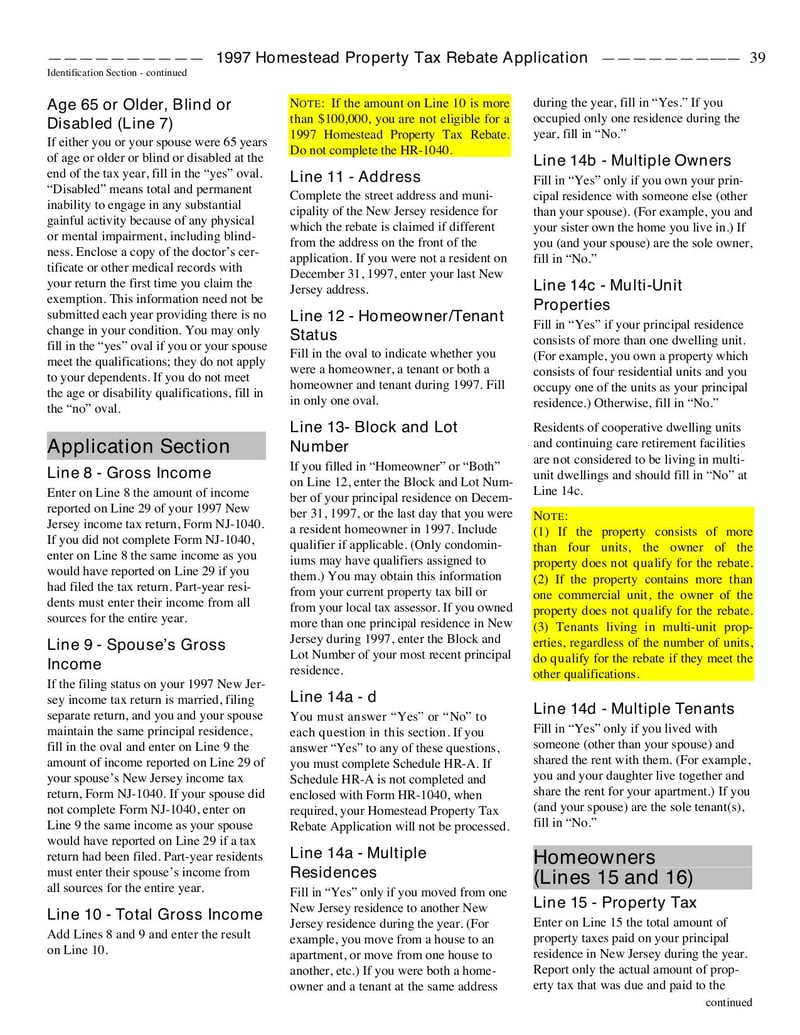 Large thumbnail of Form HR-1040-X - Aug 2007