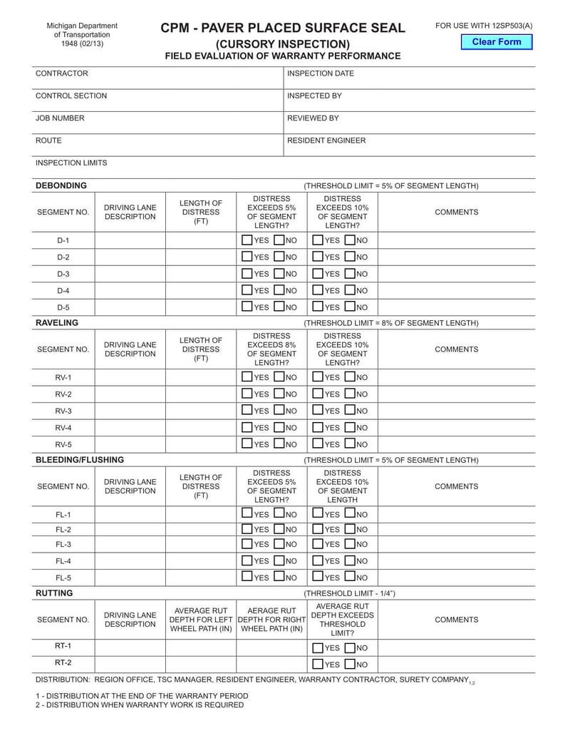 Large thumbnail of MDOT Form 1948