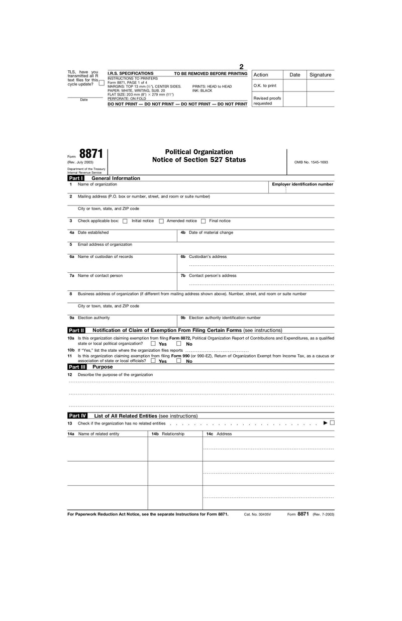 Form 8871 | Fill and sign online with Lumin