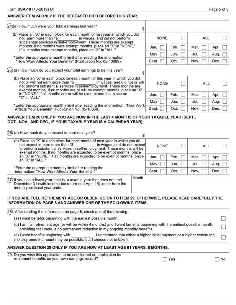 Large thumbnail of Application for a Social Security Card | Form SSA-10 - Oct 2019