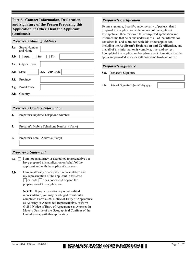 Large thumbnail of Form I-824 - Feb 2021
