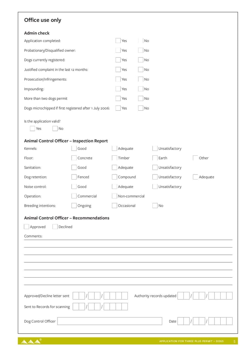 Large thumbnail of Application for Three Plus Permit Dogs - Jun 2022