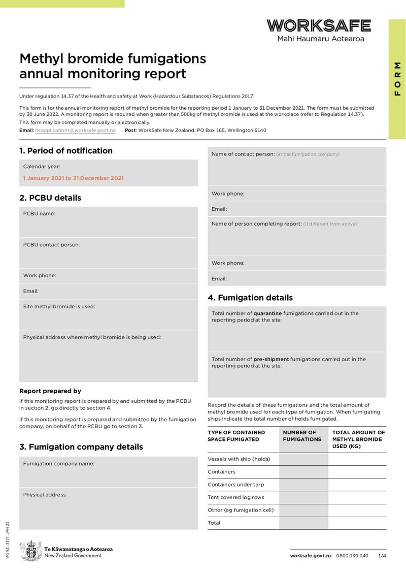 Large thumbnail of WKS14 Methyl Bromide Fumigations Annual Monitoring Report - May 2023