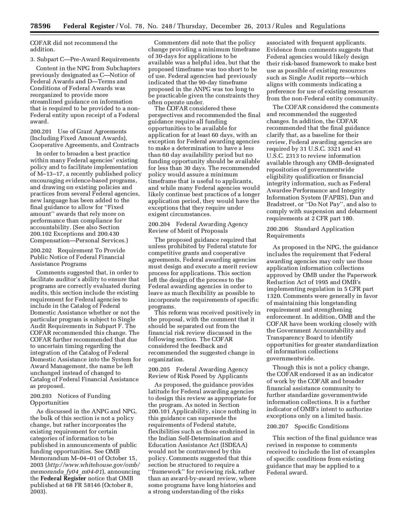 Large thumbnail of OMB Uniform Requirements - Dec 2013