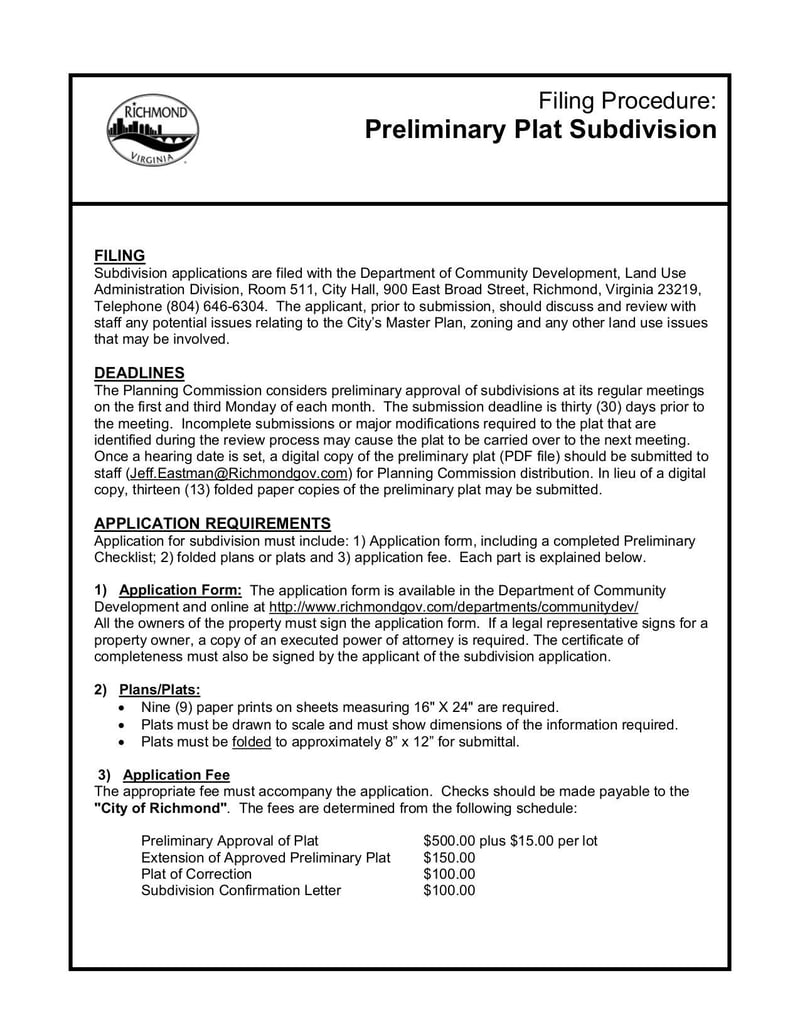 Large thumbnail of Subdivision Preliminary Permit - Jan 2011