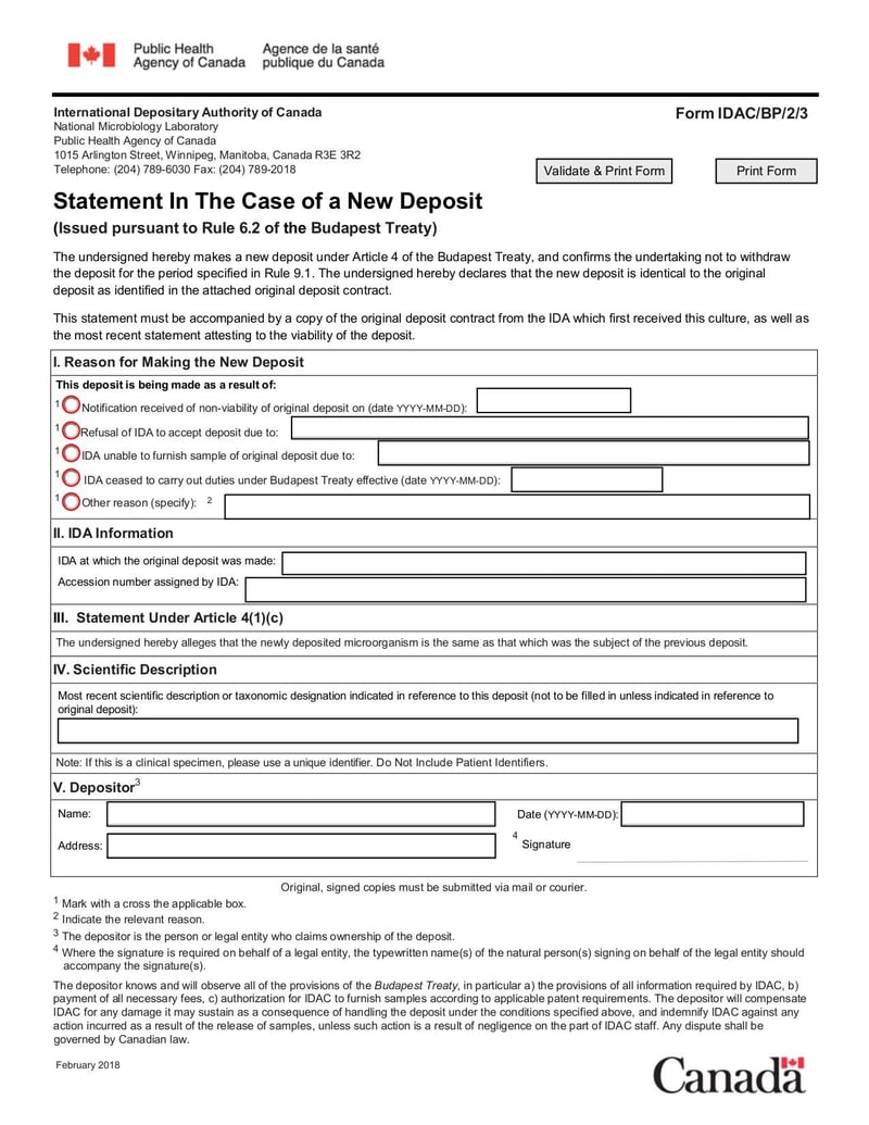 Large thumbnail of Statement In The Case of a New Deposit - Feb 2018