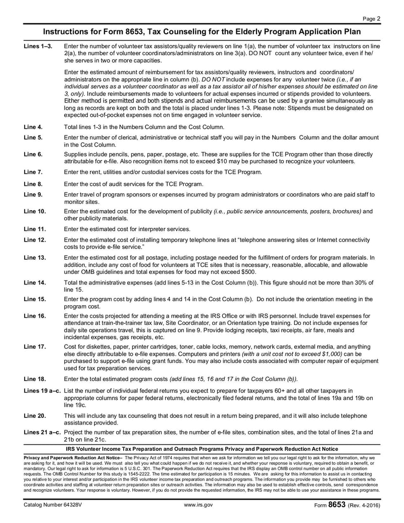 Large thumbnail of Form 8653 - Apr 2016