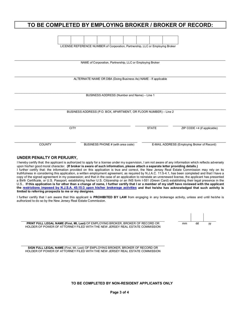 Large thumbnail of Referral Agent Application for Reinstatement/Transfer, Name Change - Sep 2014