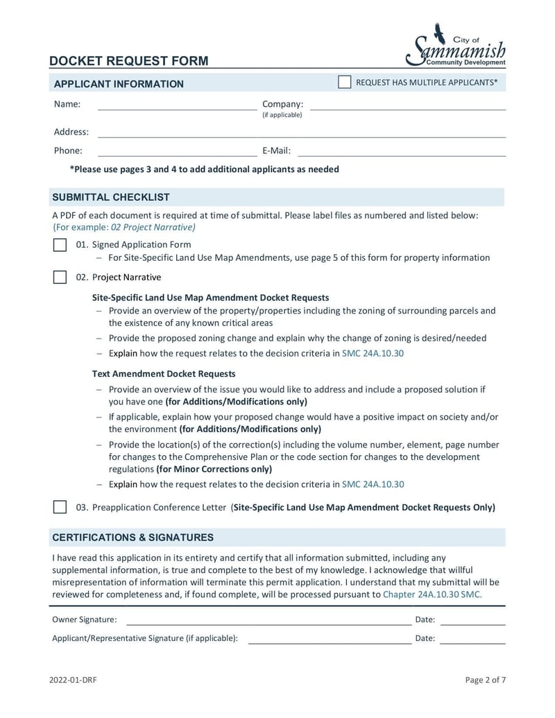 Large thumbnail of Docket Request Form - Jan 2022
