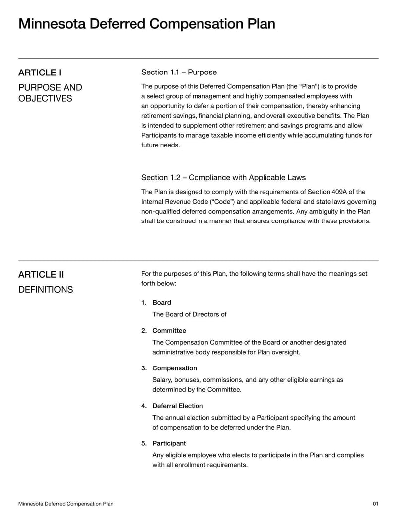 Minnesota Deferred Compensation Plan for detailing supplemental retirement savings for Minnesota workers