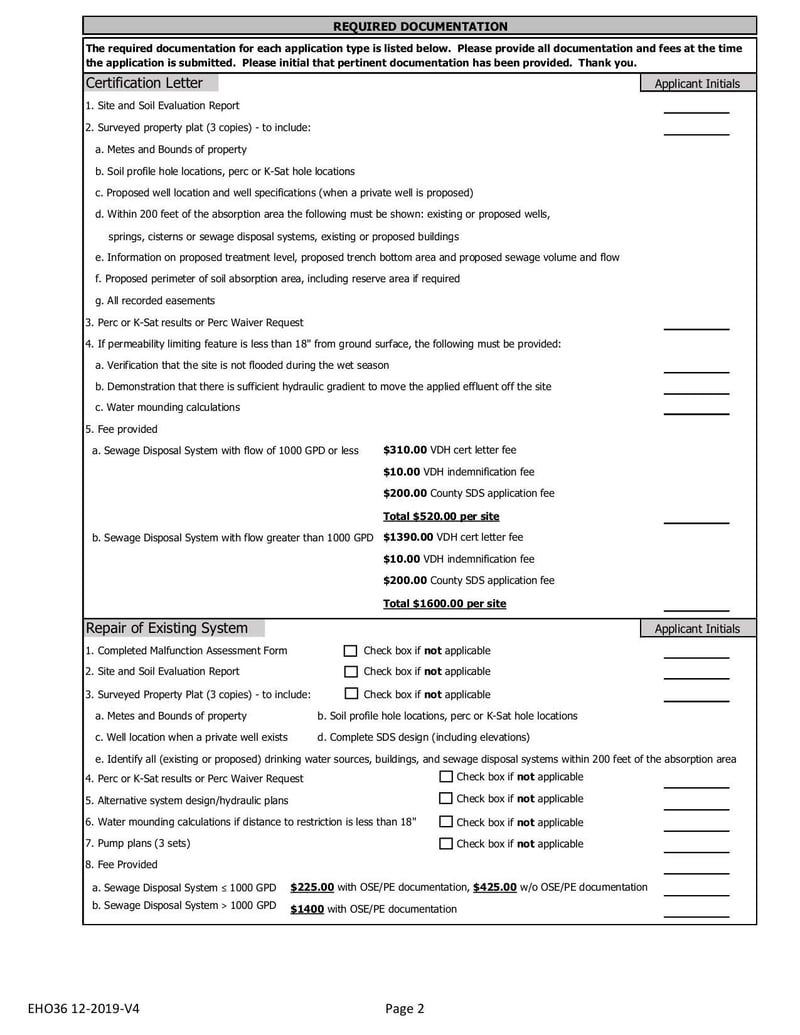 Large thumbnail of Onsite Well Septic Permit Application - Dec 2019