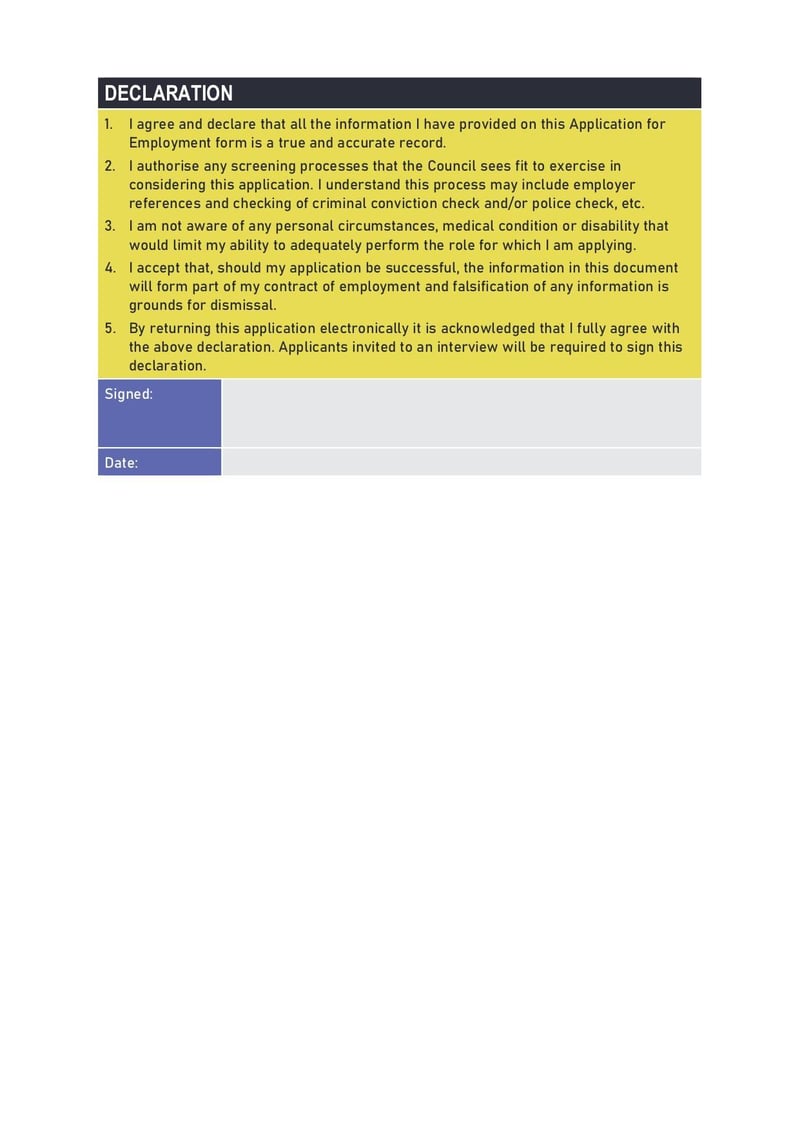 Large thumbnail of MDC Employment Application Form - Jun 2022