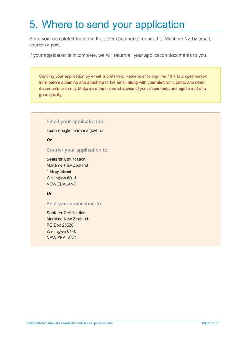 Large thumbnail of Recognition of Australian Certificates Application Form - Aug 2020