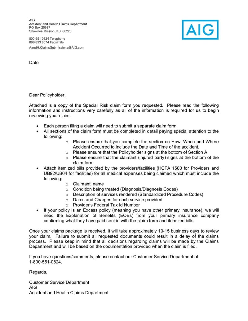 Large thumbnail of Accident Claim Form - Sep 2015
