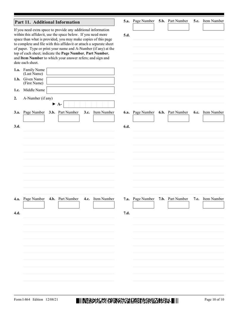Large thumbnail of Form I-864 - Aug 2021
