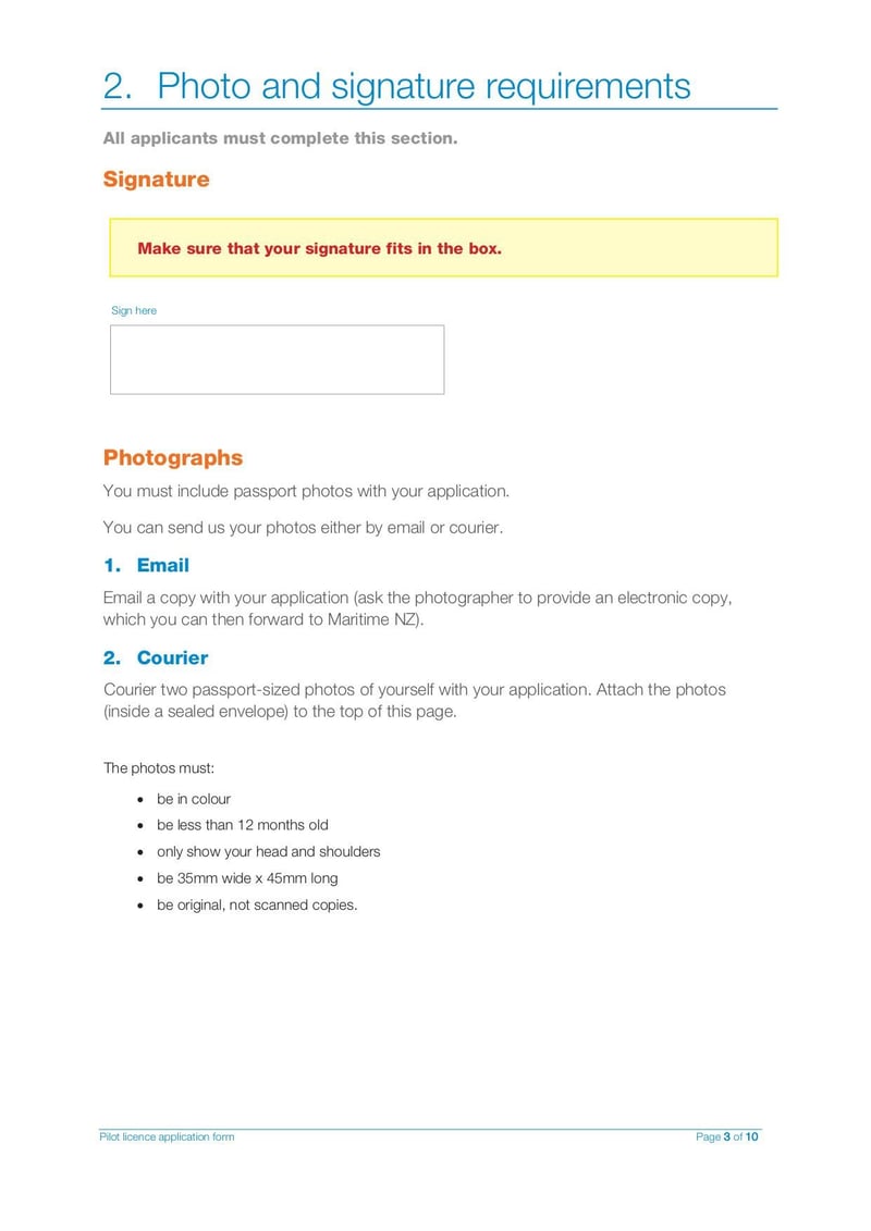 Large thumbnail of Pilots License Application Form - Mar 2021