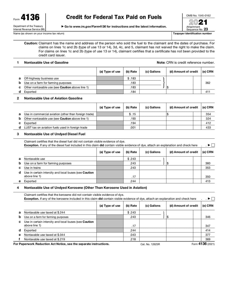 Large thumbnail of Form 4136 - Jan 2021