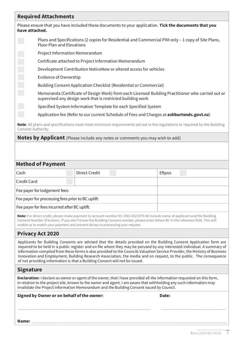 Large thumbnail of BAM 002 PIM and Building Consent Application - Jan 2022