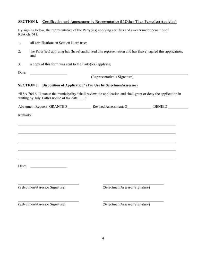 Large thumbnail of Taxpayer’s RSA 76:16 Abatement Application To Municipality - Dec 2013