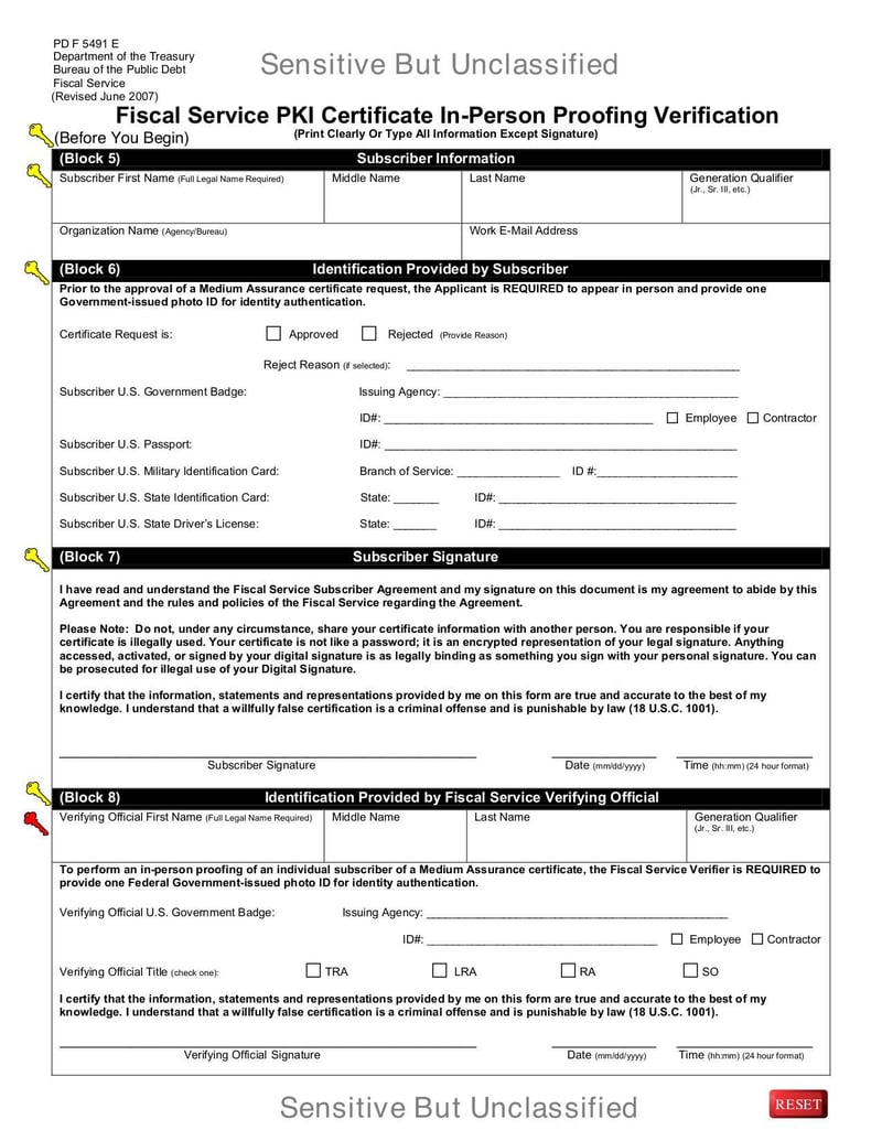 Large thumbnail of Fiscal Service PKI Certificate In-Person Proofing Verification - Jul 2007