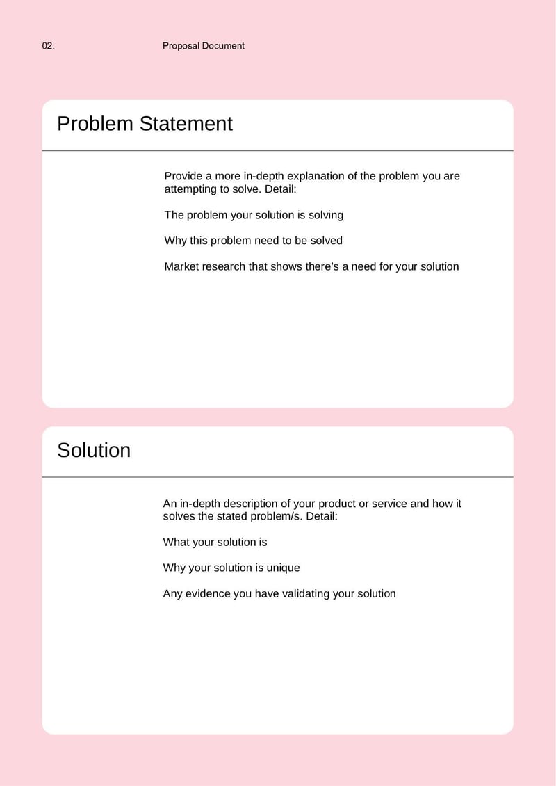 Large thumbnail of Informally Solicited Business Proposal Template