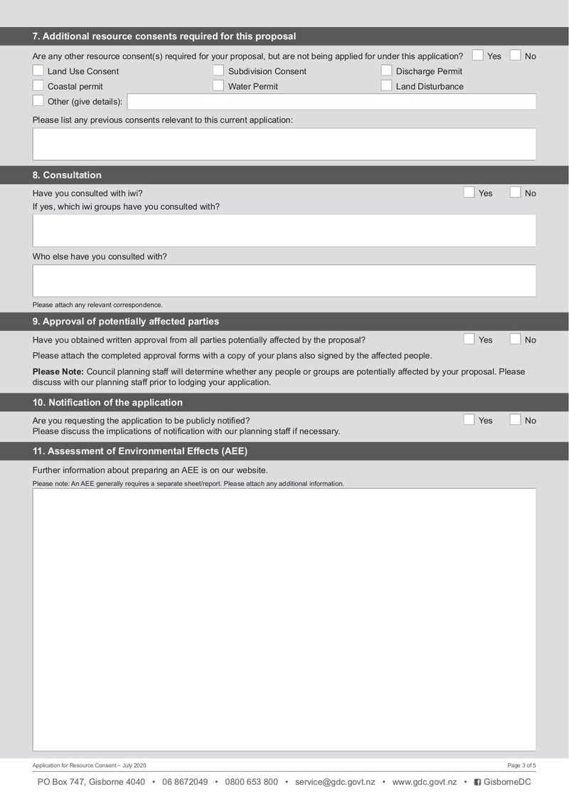 Large thumbnail of Resource Consent Application 0720 RE1 - Jul 2020