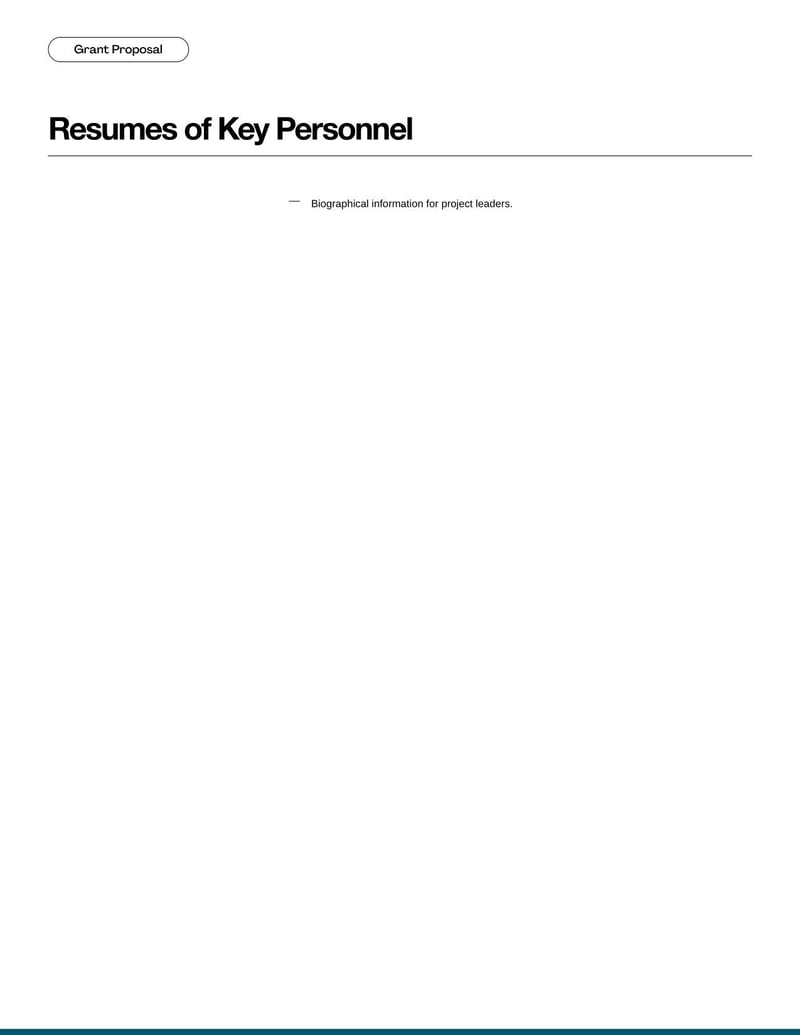 Grant Proposal for requesting funding by detailing project goals and budget