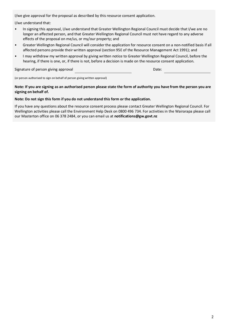 Large thumbnail of Form 1b: Written Approval of an Affected Person V2 - Mar 2022