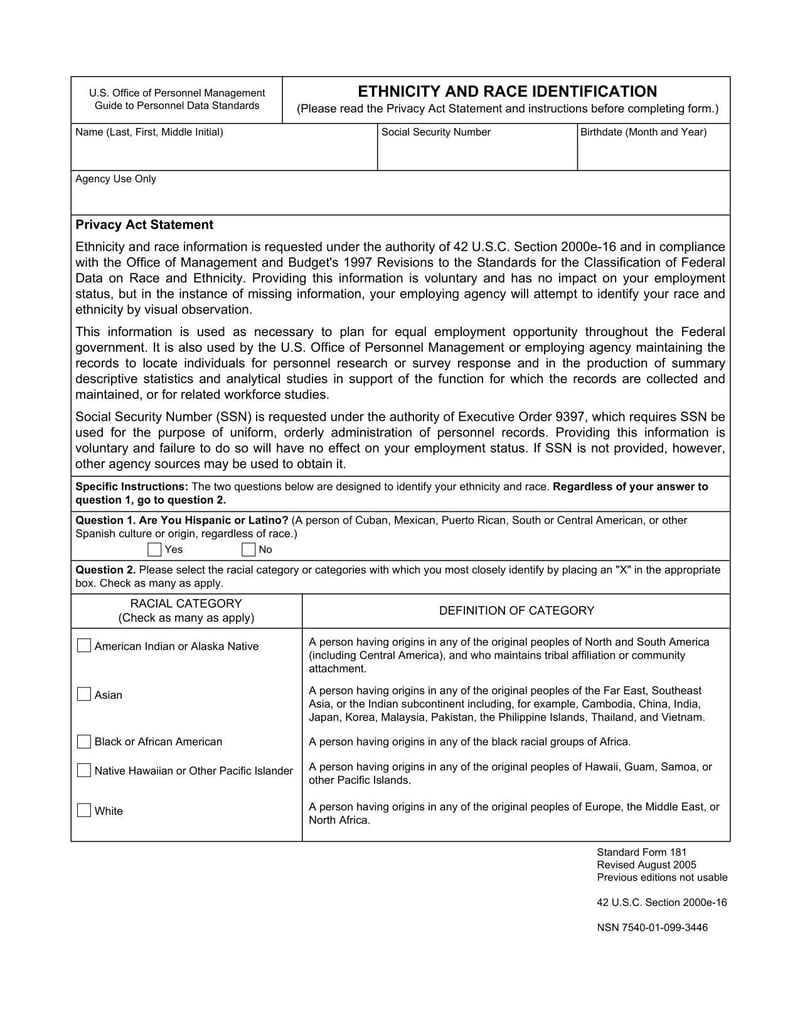 Large thumbnail of Standard Form 181