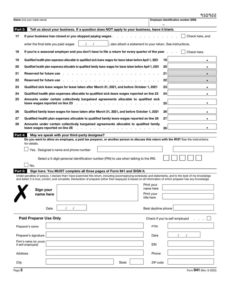 Thumbnail of Form 941 - Mar 2023 - page 2