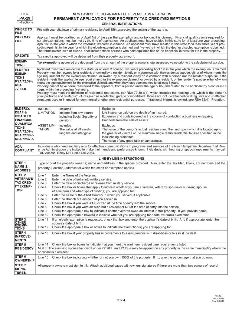 Large thumbnail of Form PA-29 - Mar 2011