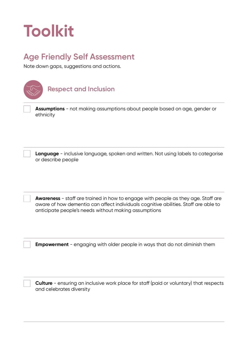 Large thumbnail of Becoming an Age Friendly Business Self Assessment Toolkit - Sep 2021