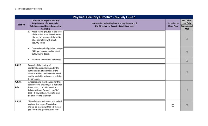 Large thumbnail of Physical Security Directive - Security Level 3 - Aug 2021