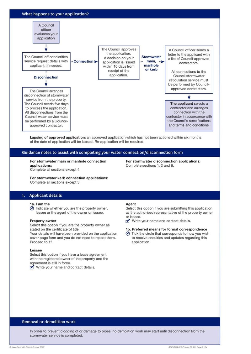 Large thumbnail of Form Stormwater Connection Disconnection - Mar 2022
