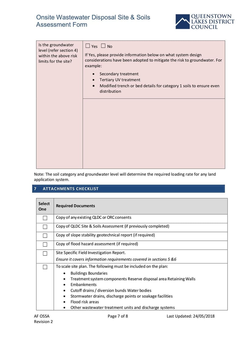 Large thumbnail of AF Ossa Onsite Watewater Disposal Site Soils Assessment Form Rev 2 - May 2018