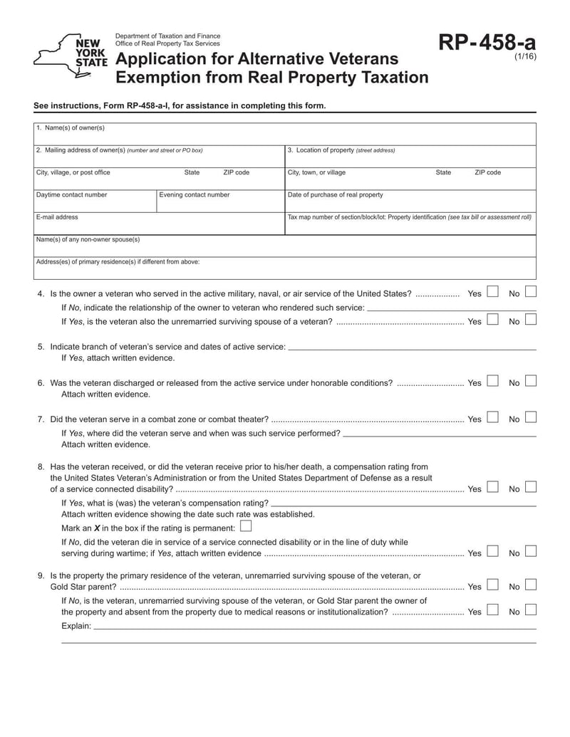 Large thumbnail of Form RP- 458-a