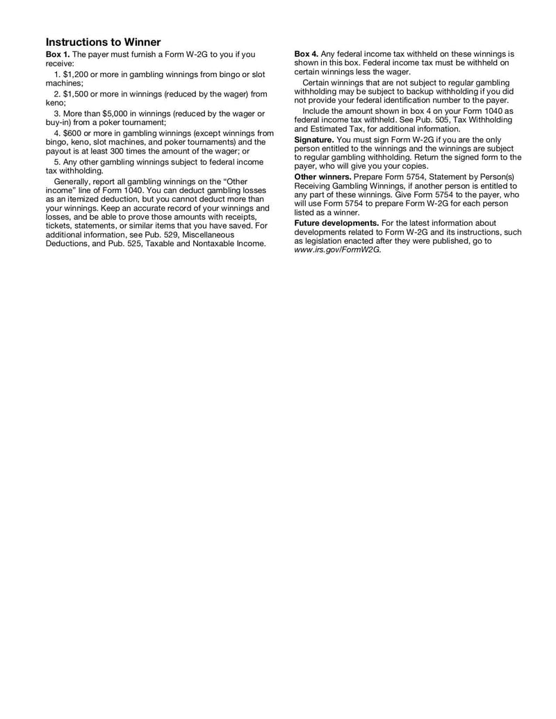 Large thumbnail of Form W-2G - Oct 2018