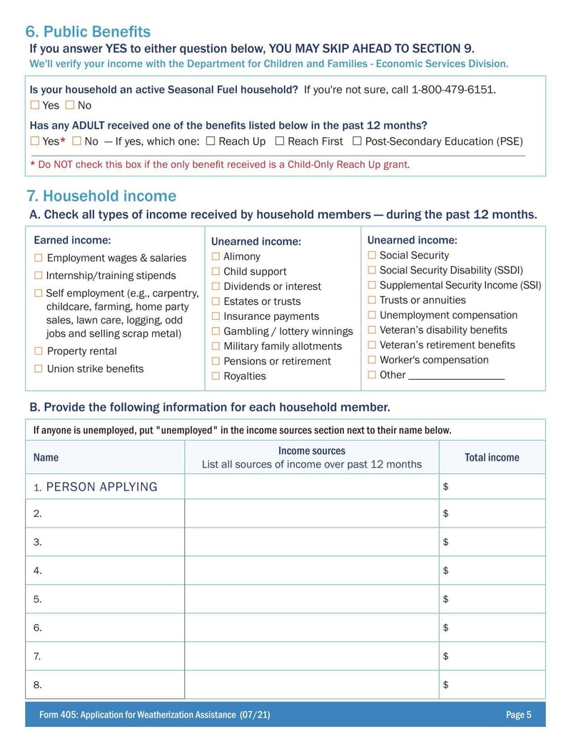 Large thumbnail of SEVCA Form 405 (2021)